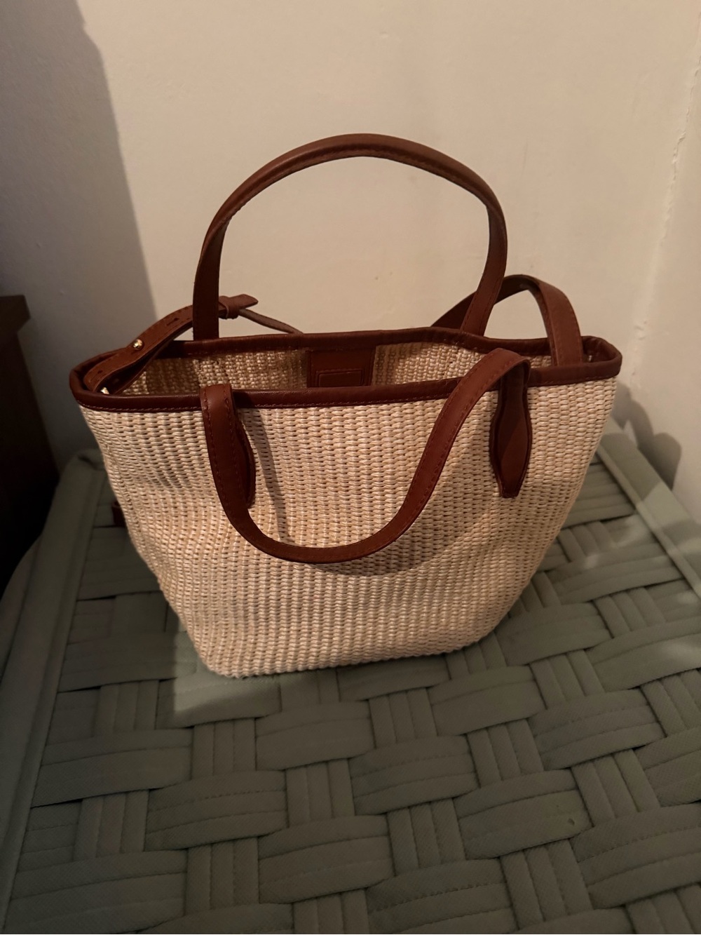 Madewell The Mini Shopper Tote in Straw